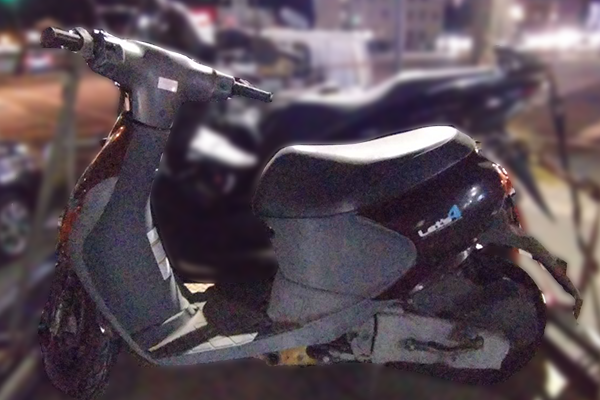 三重県津市で回収した原付 スズキ レッツ4