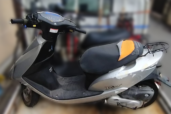 京都府京都市左京区で回収した原付 ホンダ ディオ