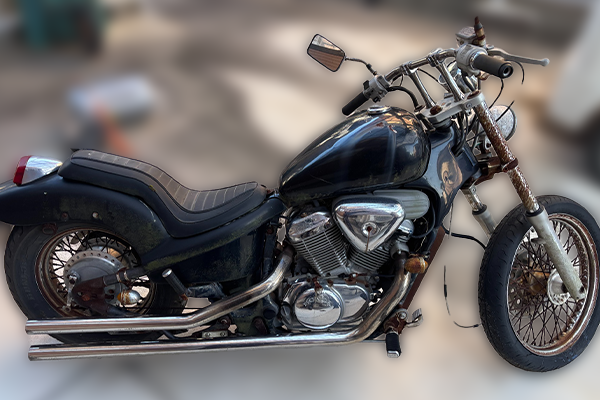 佐賀県小城市で回収したバイク ホンダ スティード400