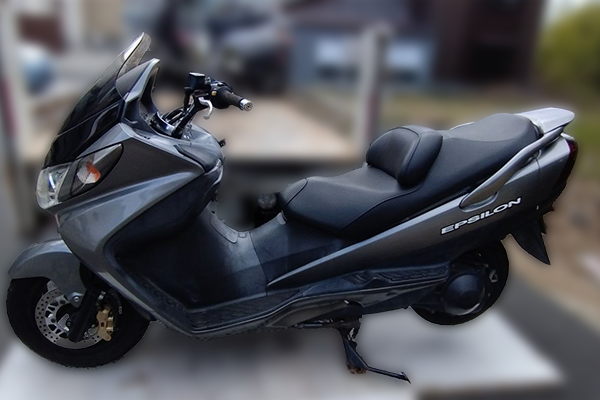 兵庫県小野市で回収したバイク カワサキ エプシロン250