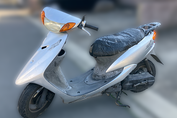 埼玉県上尾市で回収した原付 ヤマハ ジョグ