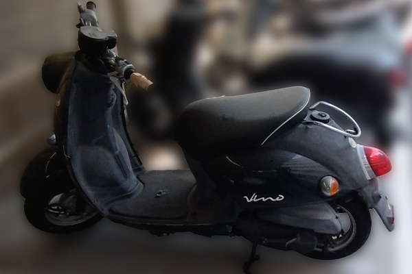 大阪府大阪市東淀川区で回収した原付 ヤマハ ビーノ