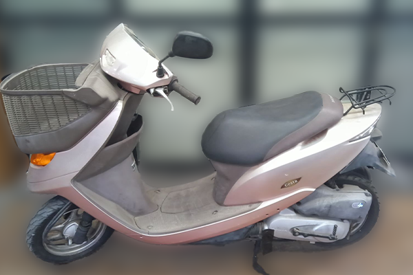 大阪府泉南郡熊取町で回収した原付 ホンダ ディオ