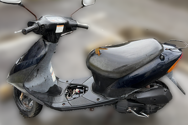 宮崎県宮崎市で回収した原付 スズキ レッツ2