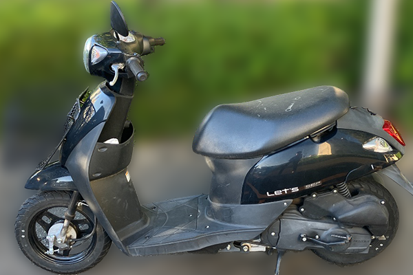 山口県下関市で回収した原付 スズキ レッツ