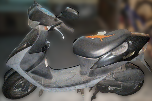 岡山県岡山市南区で回収した原付 スズキ レッツ2