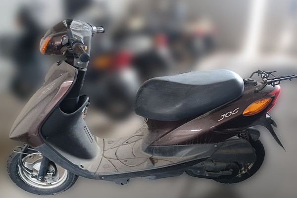 広島県尾道市で回収した原付 ヤマハ ジョグ