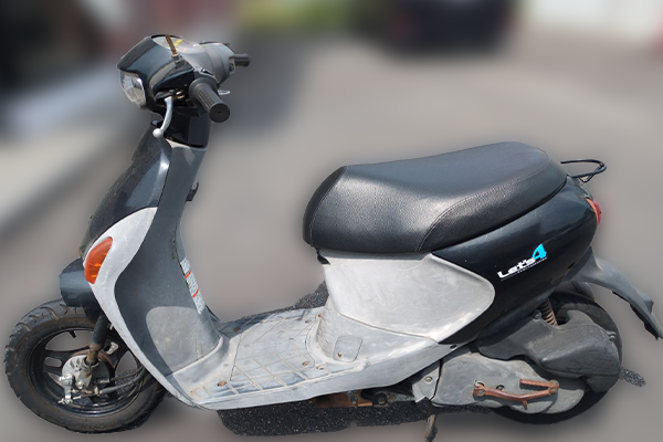 広島県広島市佐伯区で回収した原付 スズキ レッツ4