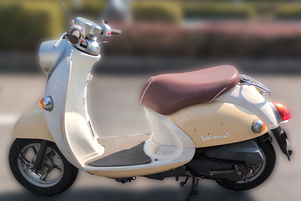 広島県府中市で回収した原付 ヤマハ ビーノ