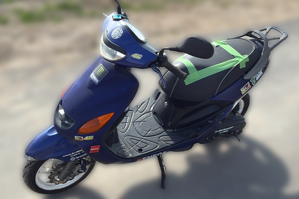 栃木県宇都宮市で回収した原付 ヤマハ グランドアクシス100