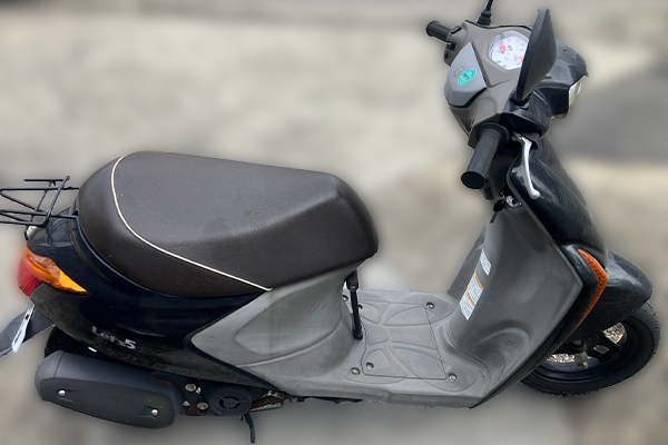 滋賀県草津市で回収した原付 スズキ レッツ5