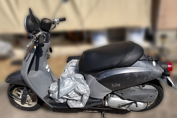 熊本県玉名市で回収した原付 ホンダ トゥデイ