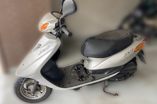 神奈川県横浜市金沢区のお客様より回収したヤマハのジョグ