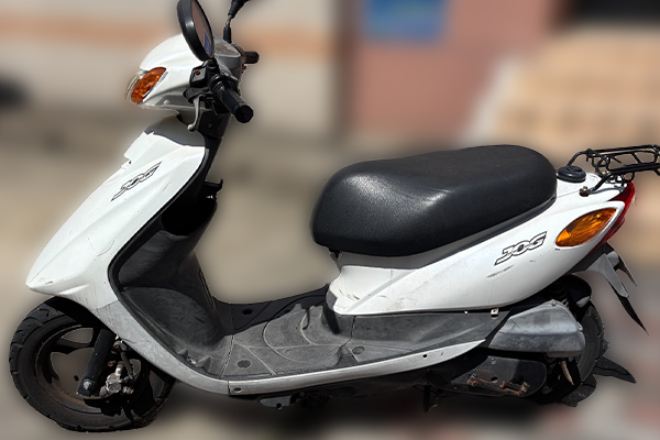 福岡県久留米市で回収した原付 ヤマハ ジョグZR