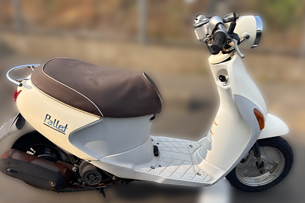 福岡県福岡市東区で回収した原付 スズキ レッツ4パレット