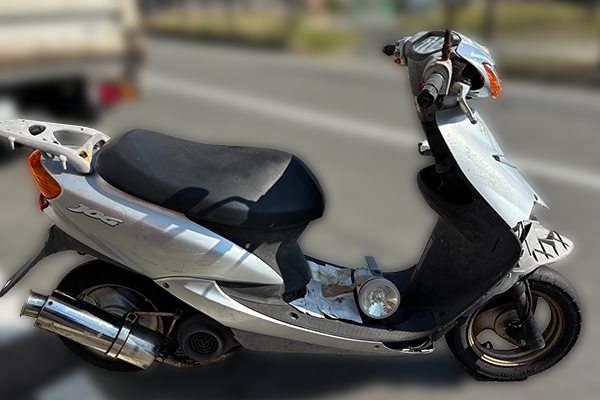 福岡県福岡市西区で回収した原付 ヤマハ ジョグ