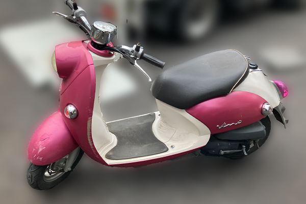 茨城県龍ケ崎市で回収した原付 ヤマハ ビーノ