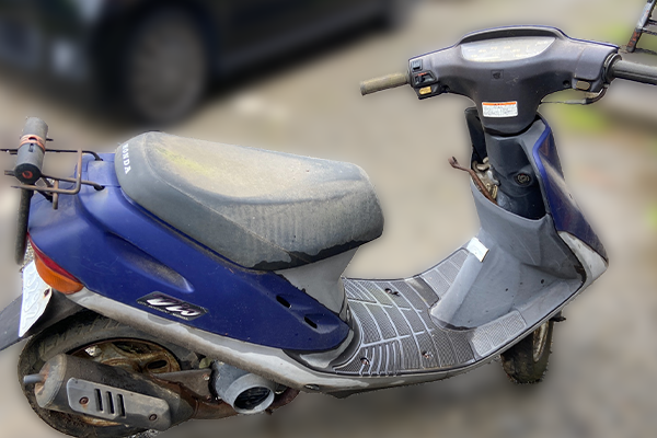 千葉県市川市で回収した原付 ホンダ ディオ