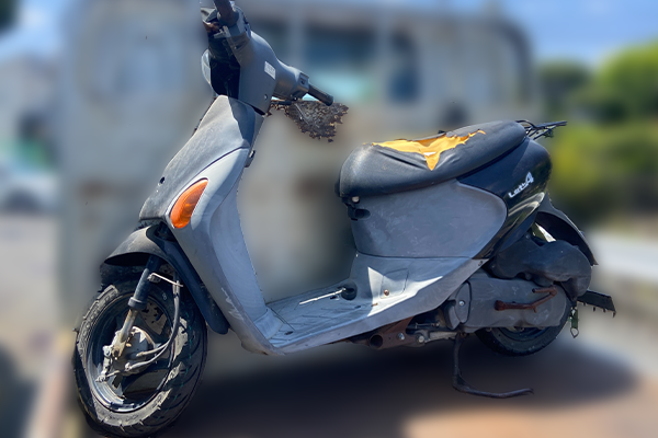 埼玉県熊谷市で回収した原付 スズキ レッツ4