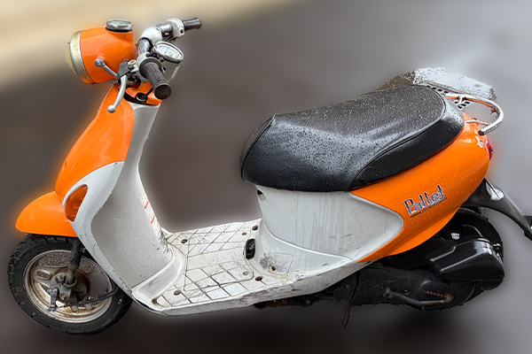 宮崎県都城市で回収した原付 スズキ レッツ4パレット