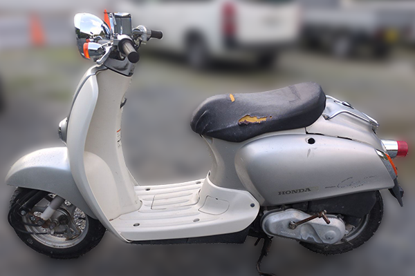 岡山県美作市で回収した原付 ホンダ ジョルノクレア