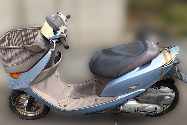 福岡県久留米市で回収した原付 ホンダ ディオ
