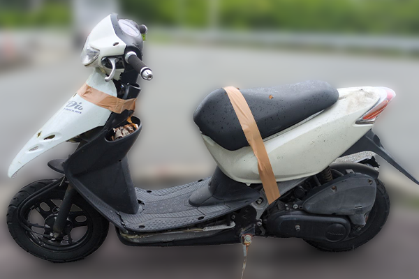 兵庫県たつの市で回収した原付 ホンダ スマートディオ
