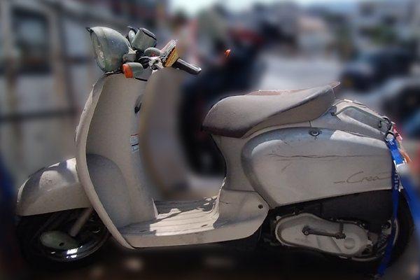 兵庫県神戸市東灘区で回収した原付 ホンダ ジョルノクレア