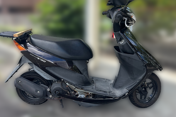 山口県防府市で回収した原付 スズキ アドレスV50